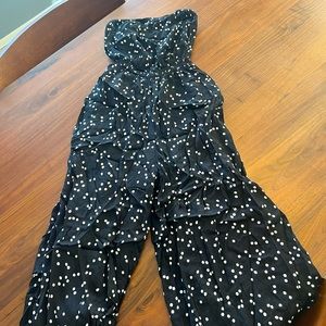 Silence + Noise polka dot romper, size small